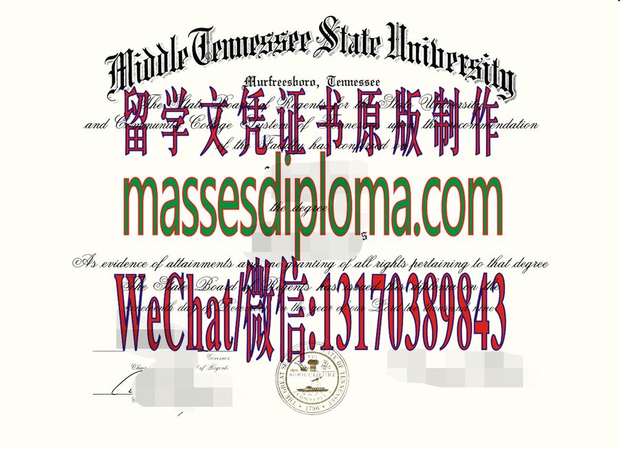 仿制中田纳西州立大学文凭 仿制中田纳西州立大学文凭