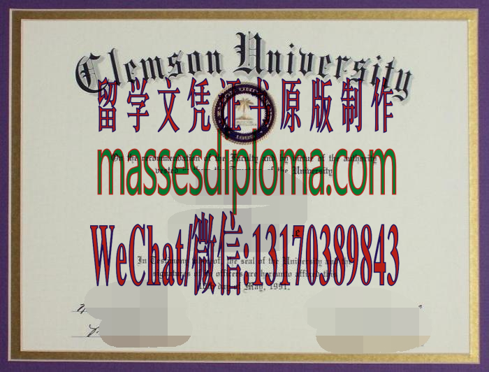 仿制克莱姆森大学文凭 仿制克莱姆森大学文凭