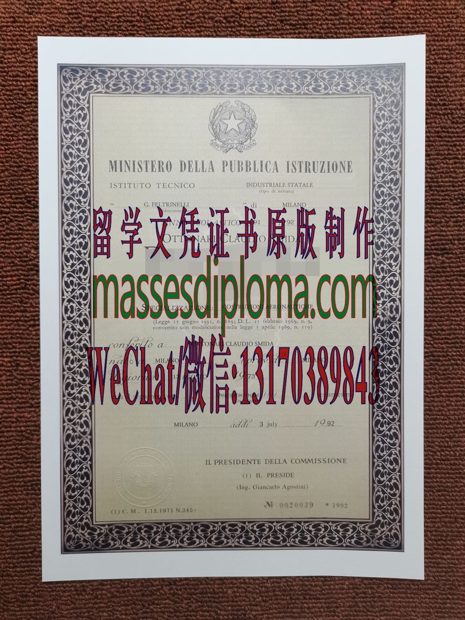 制作意大利技术学院文凭 制作意大利技术学院文凭