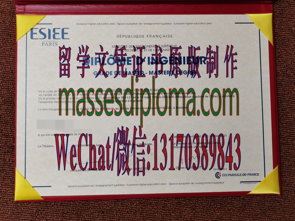 原版巴黎高等电子与电工技术工程师学院文凭 原版巴黎高等电子与电工技术工程师学院文凭