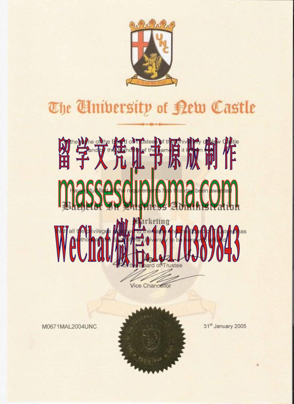 原版新城堡大学毕业证 原版新城堡大学毕业证