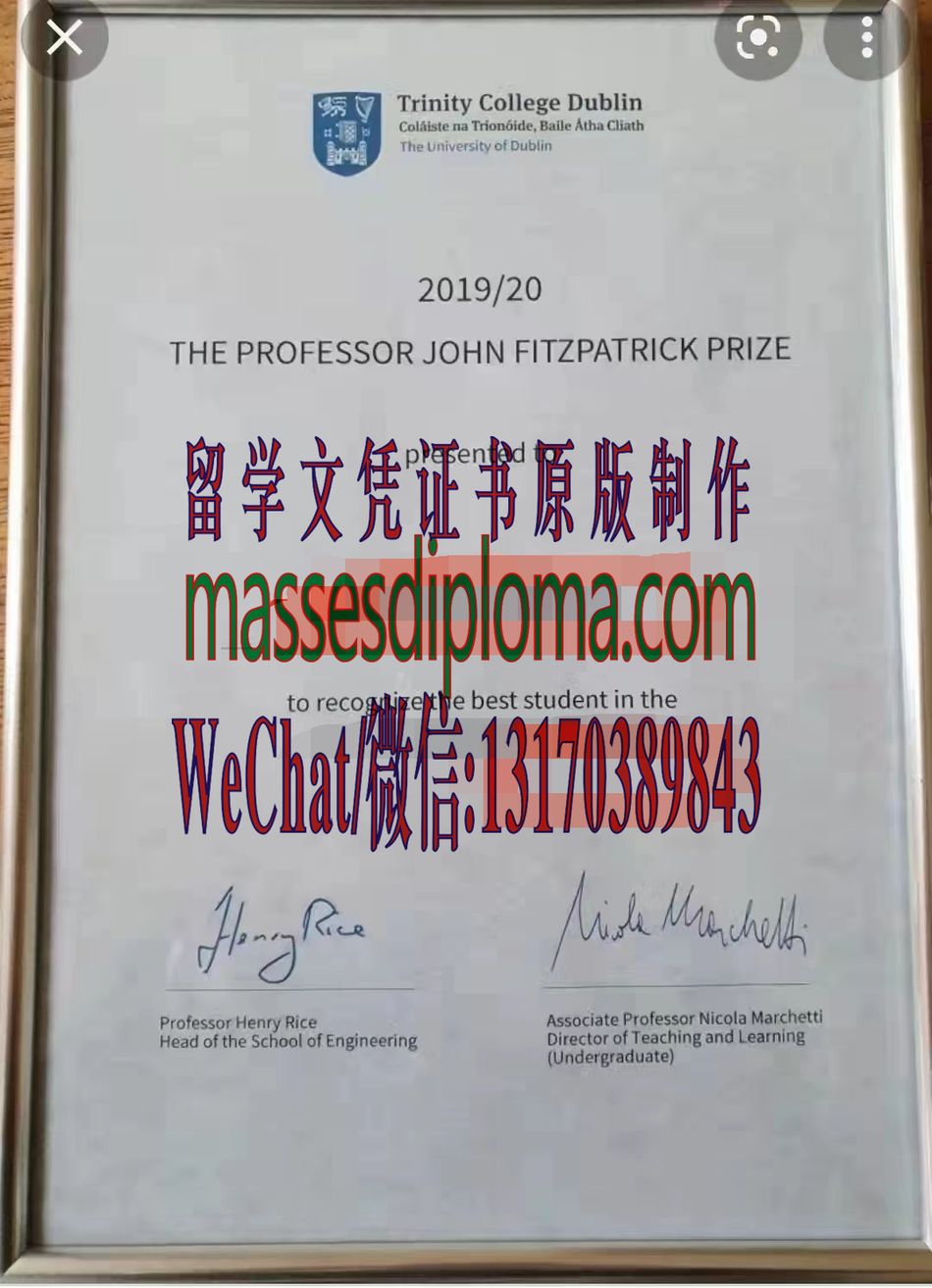 原版都柏林圣三一大学毕业证 原版都柏林圣三一大学毕业证