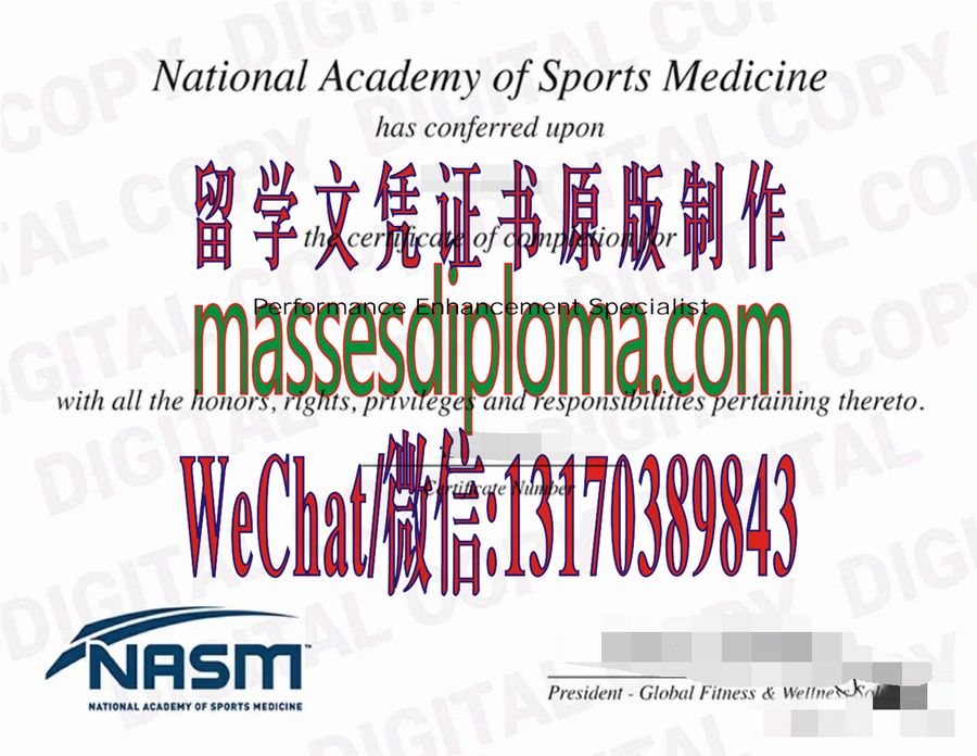 定制购买nasm健身教练证书 定制购买nasm健身教练证书