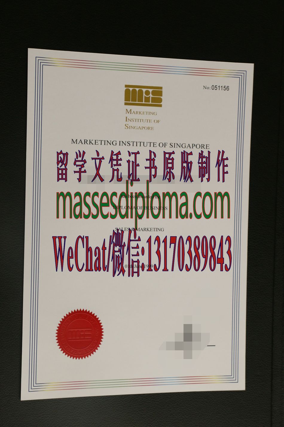 怎么定制新加坡营销学院毕业证书 怎么定制新加坡营销学院毕业证书